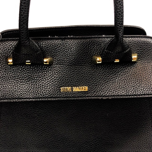STEVE MADDEN BLACK LARGE HANDBAG - Picture 2 of 5